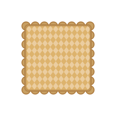 茶色のクッキーのような四角い枠フレーム 無料 商用可能 枠 フレーム素材配布サイト