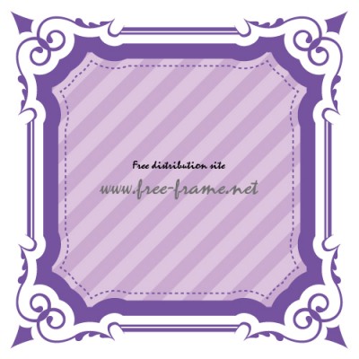 紫色の四角枠フレーム