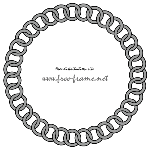 チェーンの円形フレーム・枠