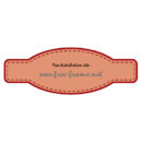 赤色の細長いラベルフレーム・枠