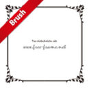 クラシカルなコーナーの四角形のフレーム・枠用のイラレパターンブラシ