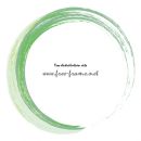 グリーン系ブラシの円形フレーム