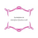 ピンク色のシャープなラインフレーム素材