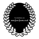 草に囲まれた黒色の楕円オーバル・枠