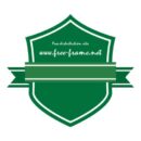 緑色のリボン付きラベル