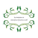 植物のイラストの上下フレーム・枠